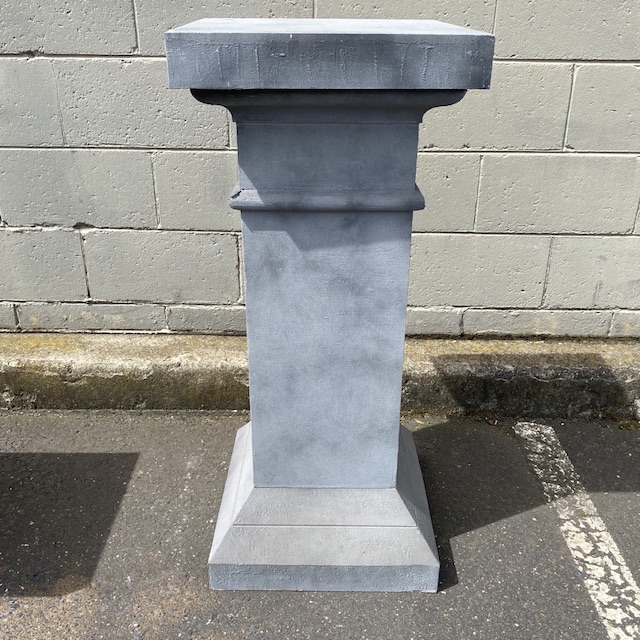 PLINTH, Pedestal - Faux Grey Stone 40 x 90cm H